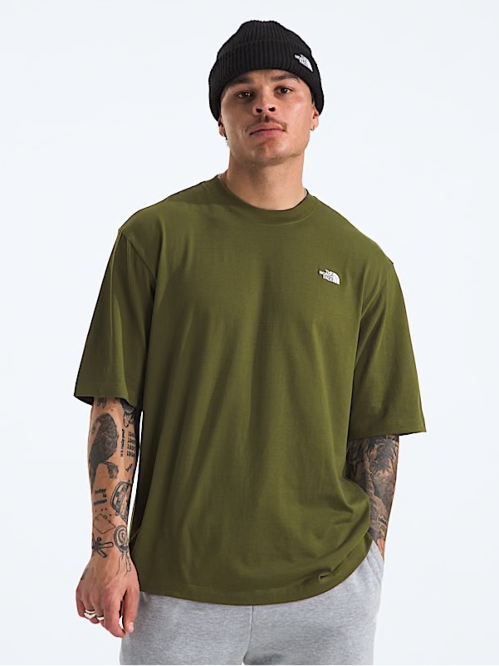 North Face TNF™ Essential Simple Dome Oversized Tee Shirt Woodland Green Large